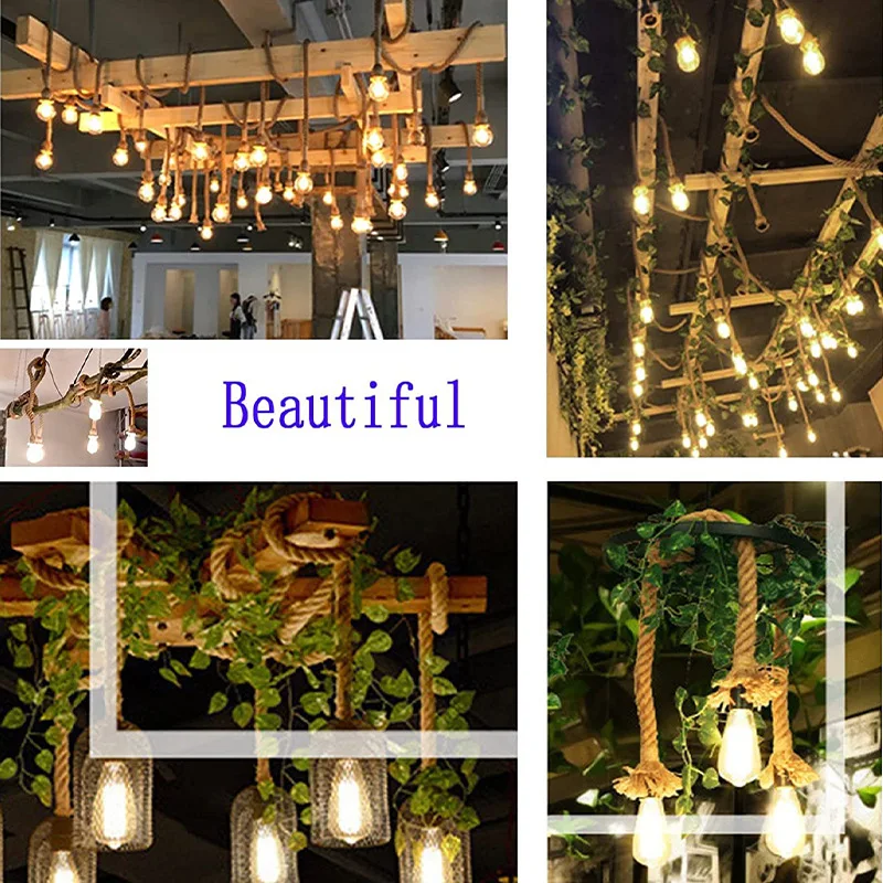 Hemp Rope 0.5m-2m -DIY Decor Items Vintage Retro Ceiling Pendant E27 Base Loft Industrial Hanging Lamp Pendang Light Home
Hemp Rope 0.5m-2m -DIY Decor Items Vintage Retro Ceiling Pendant E27 Base Loft Industrial Hanging Lamp Pendang Light Home