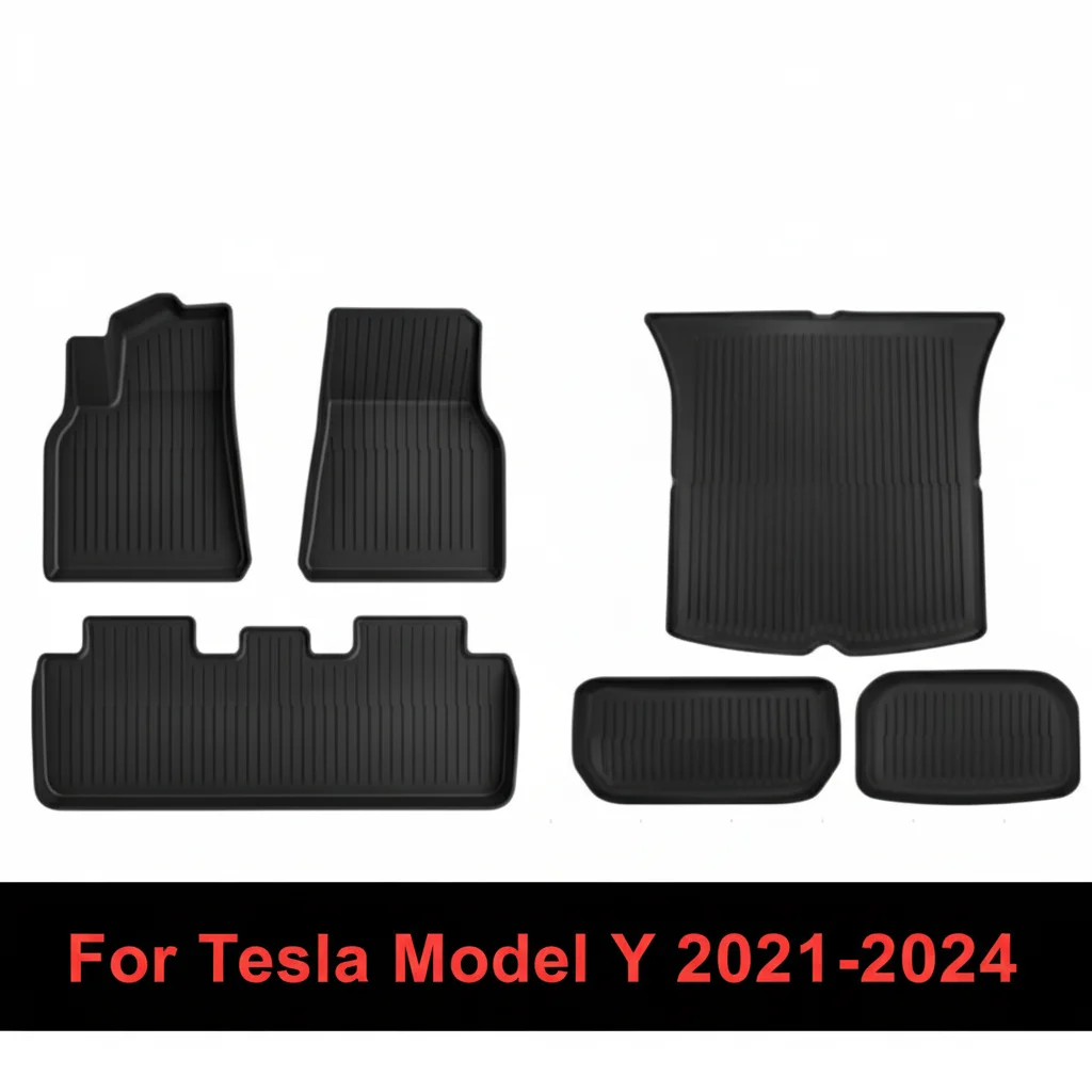 Всепогодные напольные вкладыши подходят для Tesla Model Y 2021-2024 напольные коврики и грузовые вкладыши TPE — всепогодные водонепроницаемые
Всепогодные напольные вкладыши подходят для Tesla Model Y 2021-2024 напольные коврики и грузовые вкладыши TPE — всепогодные водонепроницаемые