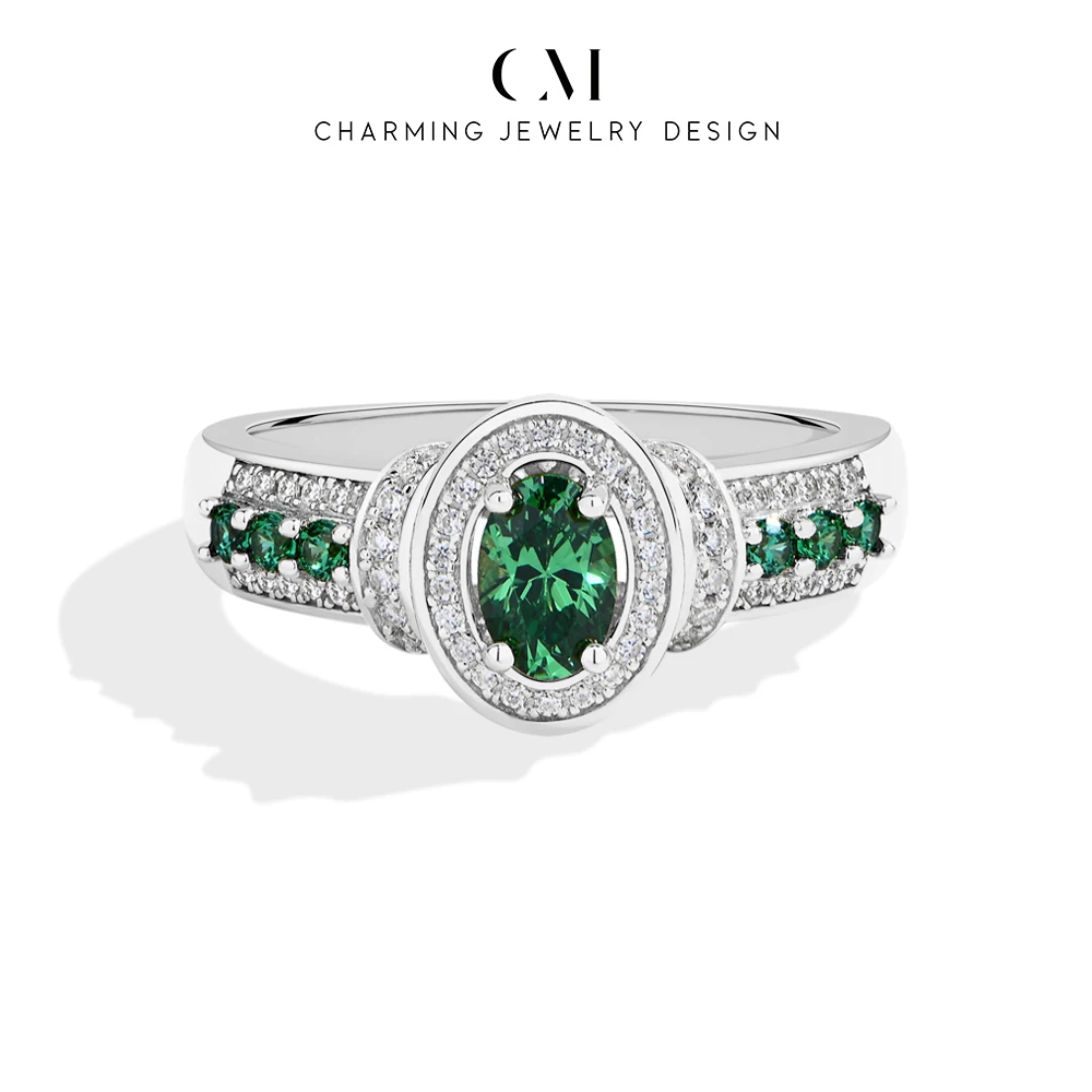 CHARMING Sparkling Vintage Lab Zambian Emerald White Zircon Cocktail Ring for Women Party Birthday Gifts Anniversary Engagement
CHARMING Sparkling Vintage Lab Zambian Emerald White Zircon Cocktail Ring for Women Party Birthday Gifts Anniversary Engagement