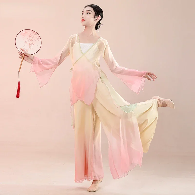 Classical Dance Costume Yangko Dance Practice Wear Chinese Folk Dance Traditional Chinese Style Hanfu Fan Clothing
Classical Dance Costume Yangko Dance Practice Wear Chinese Folk Dance Traditional Chinese Style Hanfu Fan Clothing