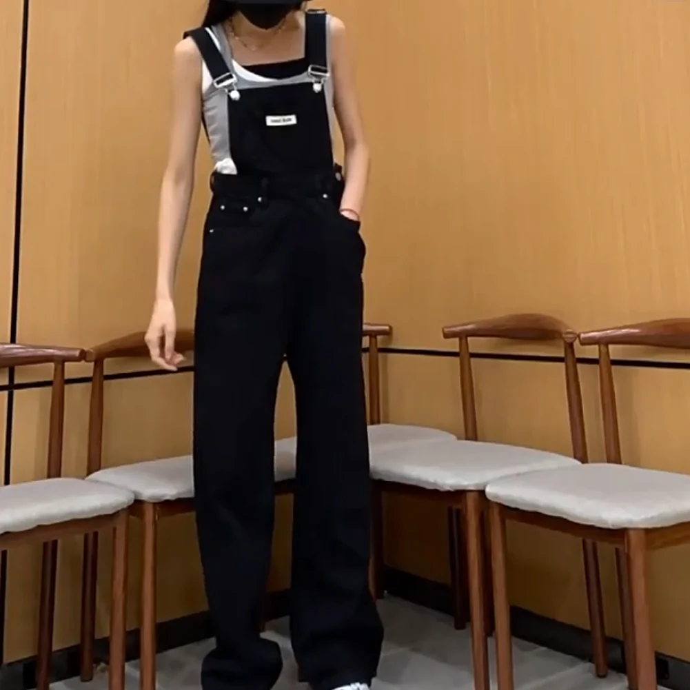 Jumpsuits Women Denim-Preppy Style Personality Chic-Summer Full Length Spliced Black Overalls Harajuku Daily Sweet Vintage Loose
Jumpsuits Women Denim-Preppy Style Personality Chic-Summer Full Length Spliced Black Overalls Harajuku Daily Sweet Vintage Loose
