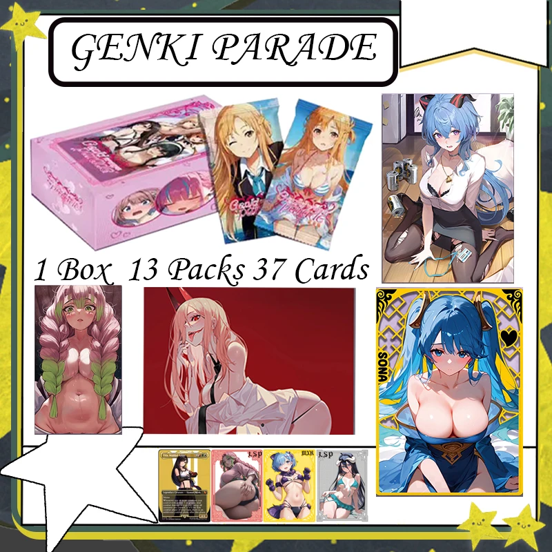 GENKI PARADE новейшая карта богини хобби аниме коллекционная карта девушка вечерние CCG игра Waifu Card Doujin Booster Box игрушки
GENKI PARADE новейшая карта богини хобби аниме коллекционная карта девушка вечерние CCG игра Waifu Card Doujin Booster Box игрушки