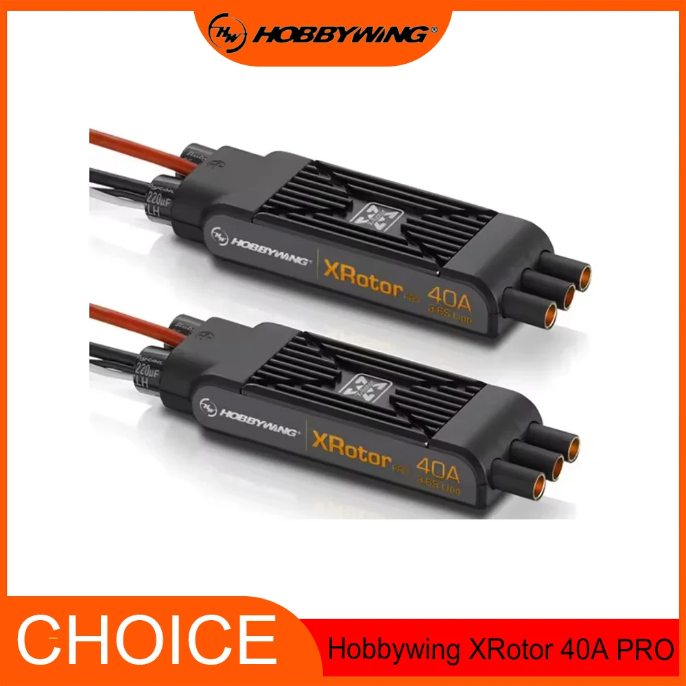 Hobbywing 2PCS XRotor Pro 40A ESC – No BEC, 3S-6S LiPo Support | Brushless ESCs for 550-880mm FPV Drones & Multirotors
Hobbywing 2PCS XRotor Pro 40A ESC – No BEC, 3S-6S LiPo Support | Brushless ESCs for 550-880mm FPV Drones & Multirotors