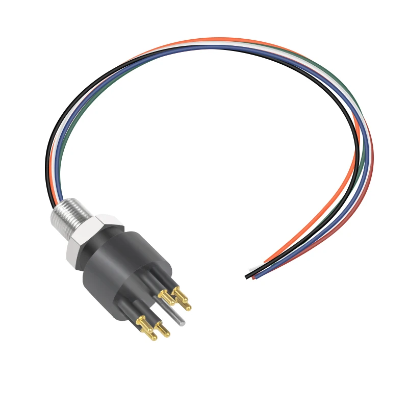 BH6MSS 6 Pins Male Bulkhead Autonomous Vehicle Wet-plug Dock ROV Tool Skid Ocean Current Sensor Connector