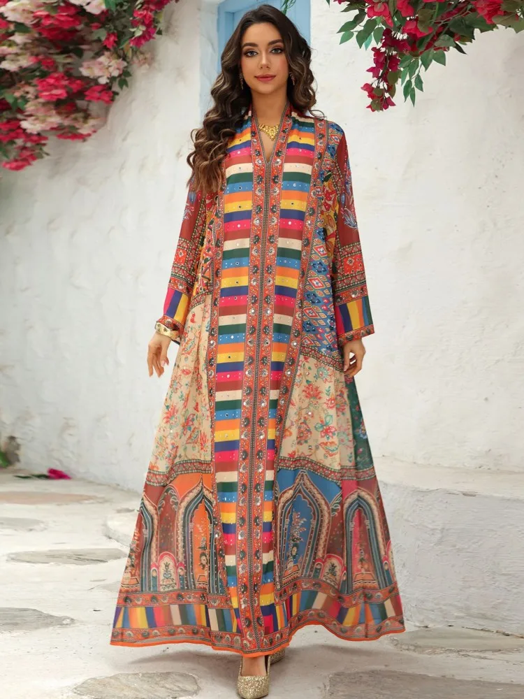 Африканские платья для женщин, элегантное платье из полиэстера, новинка 2023 года, мусульманская мода, абайя, дашики, халат, кафтан, платье макси, турецкая Африка
Африканские платья для женщин, элегантное платье из полиэстера, новинка 2023 года, мусульманская мода, абайя, дашики, халат, кафтан, платье макси, турецкая Африка