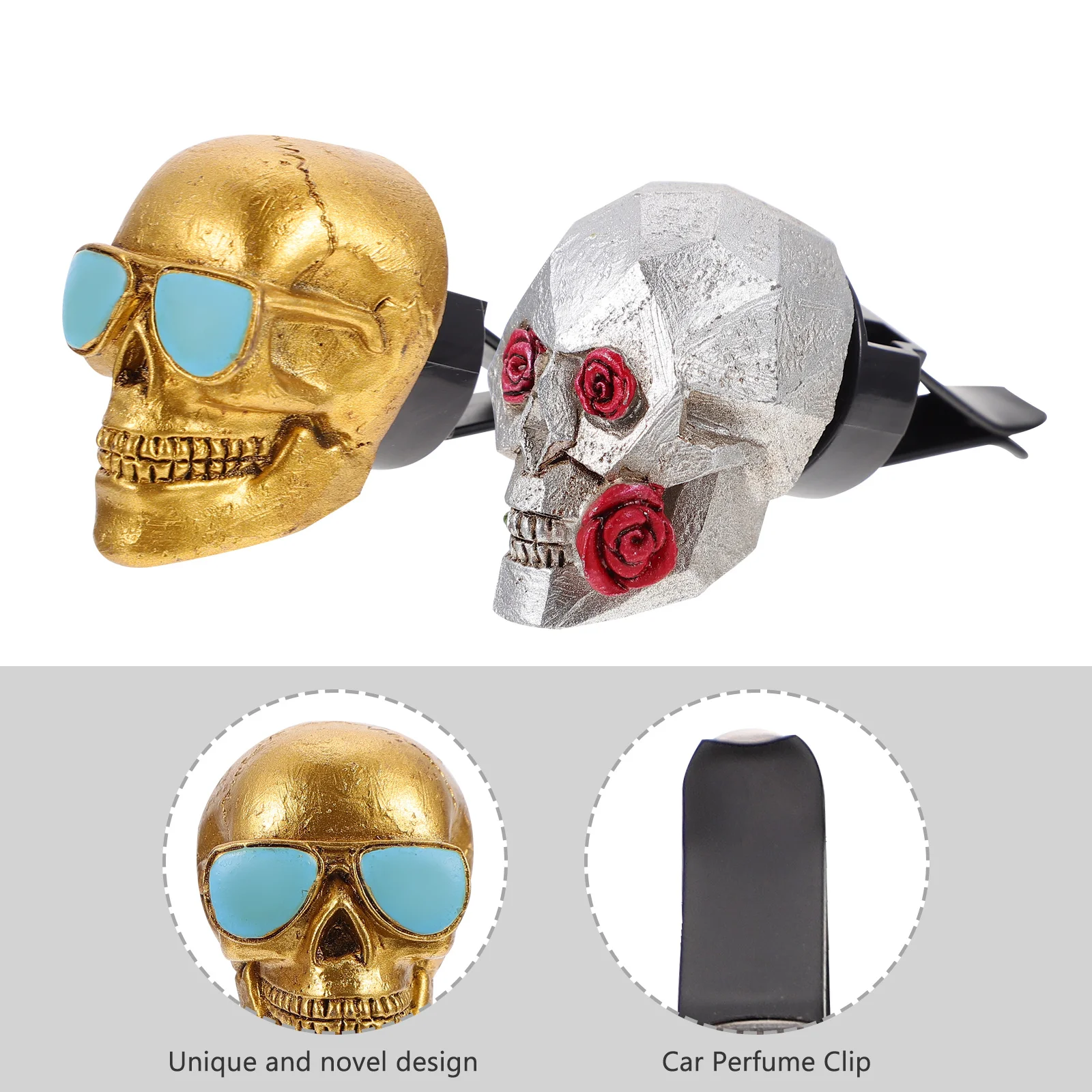 2Pcs Ghost Head Car Air Freshener Vent Clips Creative Car Interior Decoration Aroma Perfume Ornament Outlet Perfume Ornament
2Pcs Ghost Head Car Air Freshener Vent Clips Creative Car Interior Decoration Aroma Perfume Ornament Outlet Perfume Ornament