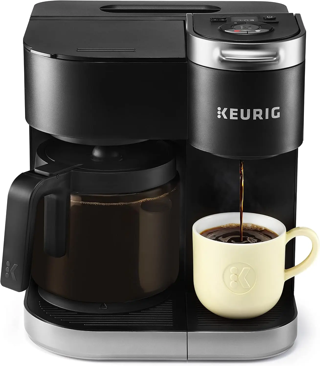 -Duo Single Serve and Carafe Coffee Maker
-Duo Single Serve and Carafe Coffee Maker