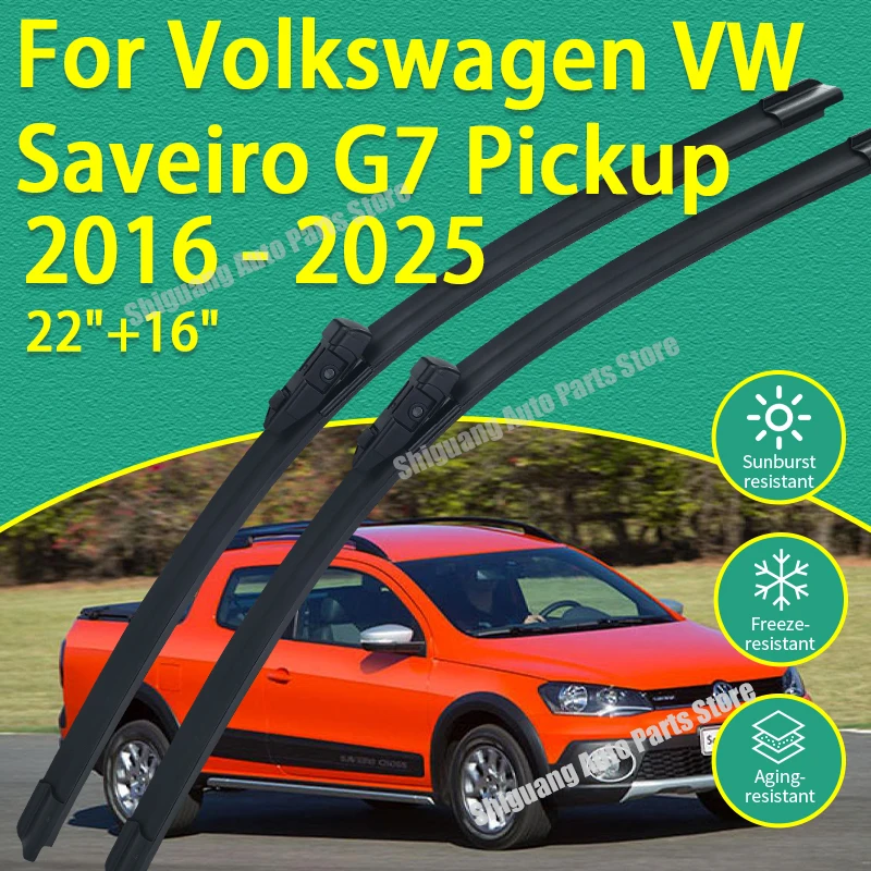 Front Silicone Coating Wipers for Volkswagen VW Saveiro G7 Pickup 2016 - 2025 Car Wiper Windshield Windscreen Blades Accessories
Front Silicone Coating Wipers for Volkswagen VW Saveiro G7 Pickup 2016 - 2025 Car Wiper Windshield Windscreen Blades Accessories