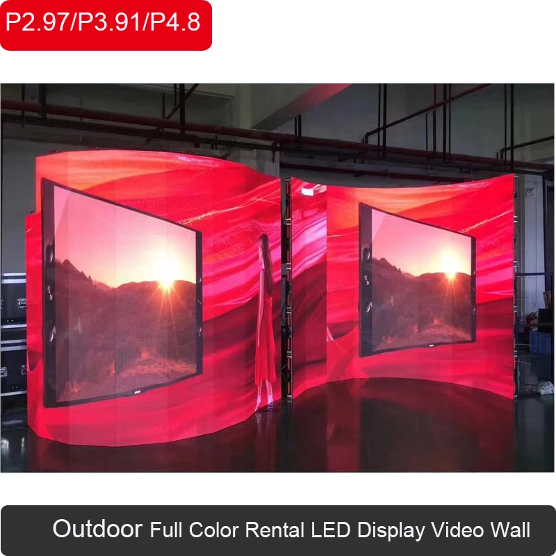P3.91 Outtdoor Waterproof Stage LED Display Video Wall SMD 500x1000mm Full Color Advertisement Screen Rental P2.97/P4.81
P3.91 Outtdoor Waterproof Stage LED Display Video Wall SMD 500x1000mm Full Color Advertisement Screen Rental P2.97/P4.81