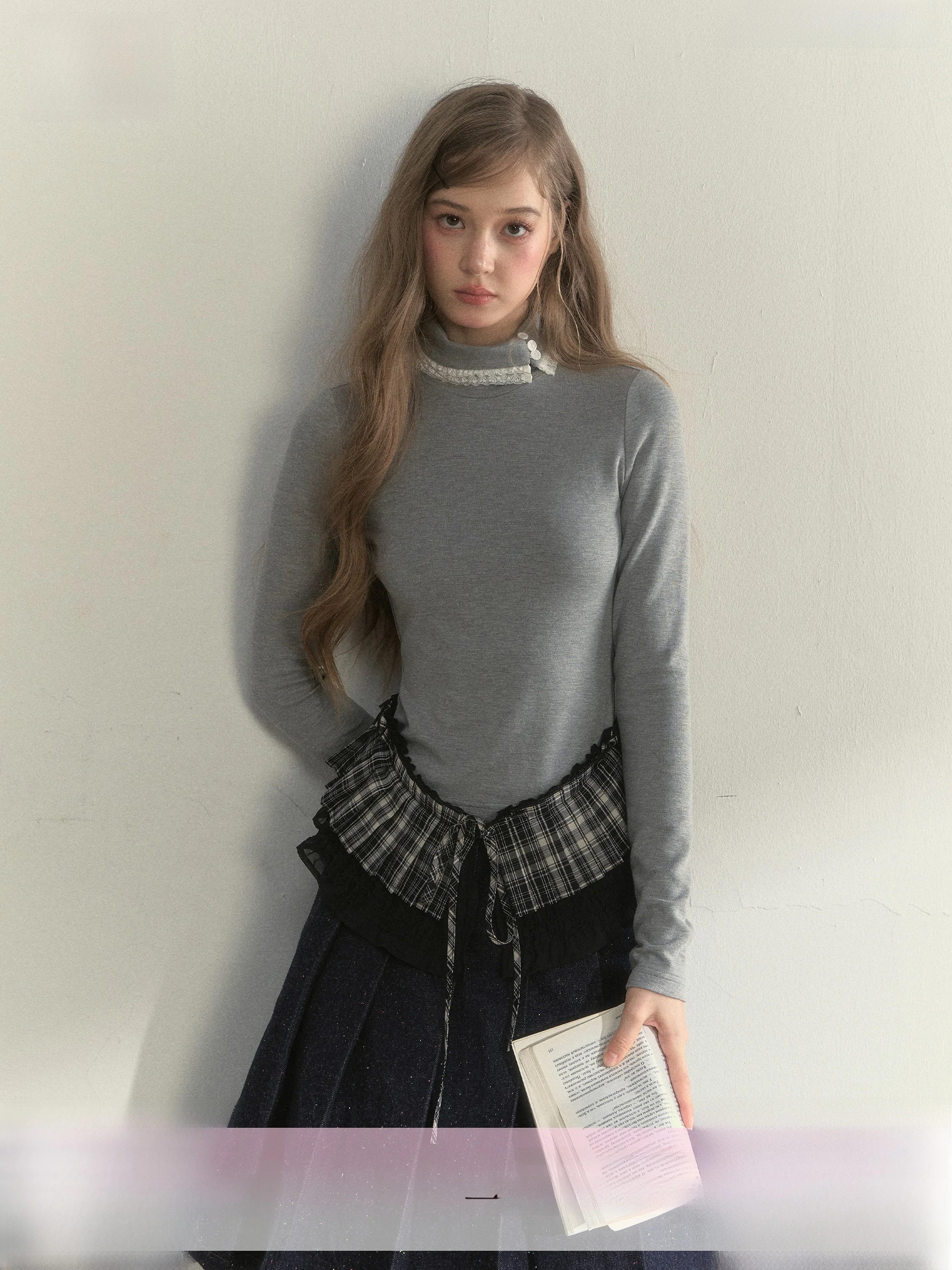 SunsetPark Sunset Park Comfortable Small High Collar Skirt Blouse Layering Long Sleeve T-Shirt Vintage Style Women's Fashion
SunsetPark Sunset Park Comfortable Small High Collar Skirt Blouse Layering Long Sleeve T-Shirt Vintage Style Women's Fashion
