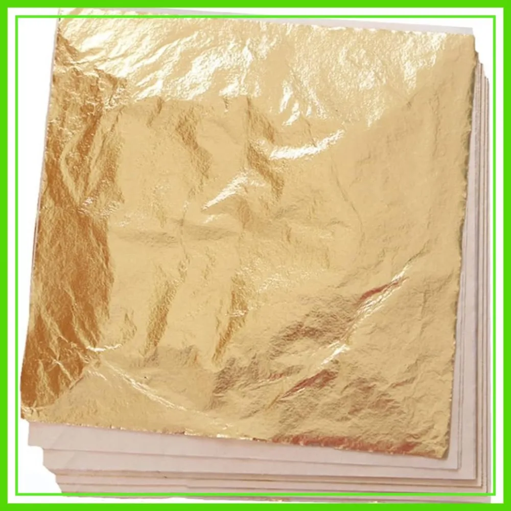 100 Sheets Imitation Gold Leaf for Art, Crafts, Gilding, Frames, 5.5x5.5 Inches
100 Sheets Imitation Gold Leaf for Art, Crafts, Gilding, Frames, 5.5x5.5 Inches