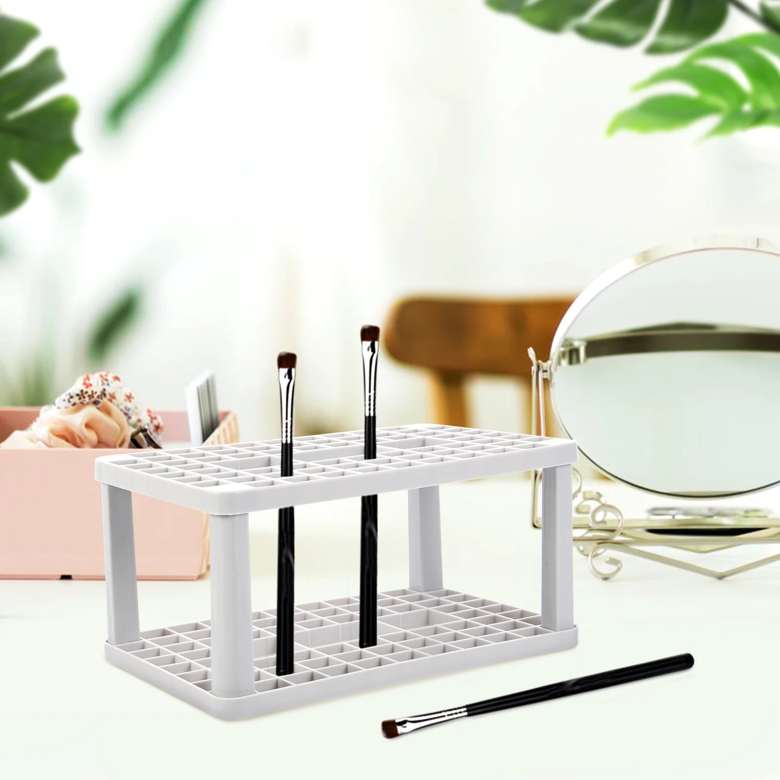 2Pcs Pen Organizer Makeup Brush Rack Space-Saving Desktop Storage Shelf for Cosmetics Drawing Tools Holder Paint Brush Holder
2Pcs Pen Organizer Makeup Brush Rack Space-Saving Desktop Storage Shelf for Cosmetics Drawing Tools Holder Paint Brush Holder
