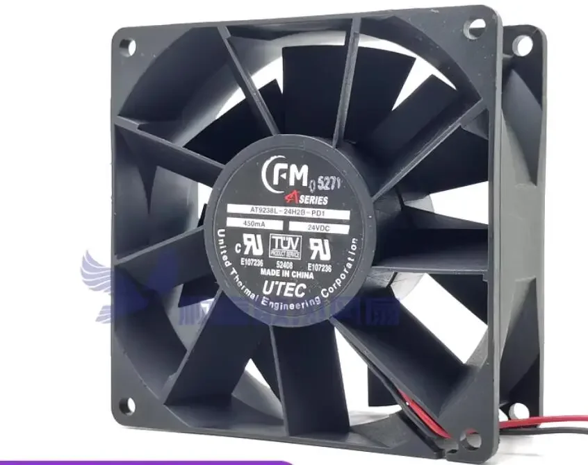 AT9238L-24H2B-PD1 DC 24V 450MA 90x90x38mm 2-Wire Server Cooling Fan
AT9238L-24H2B-PD1 DC 24V 450MA 90x90x38mm 2-Wire Server Cooling Fan