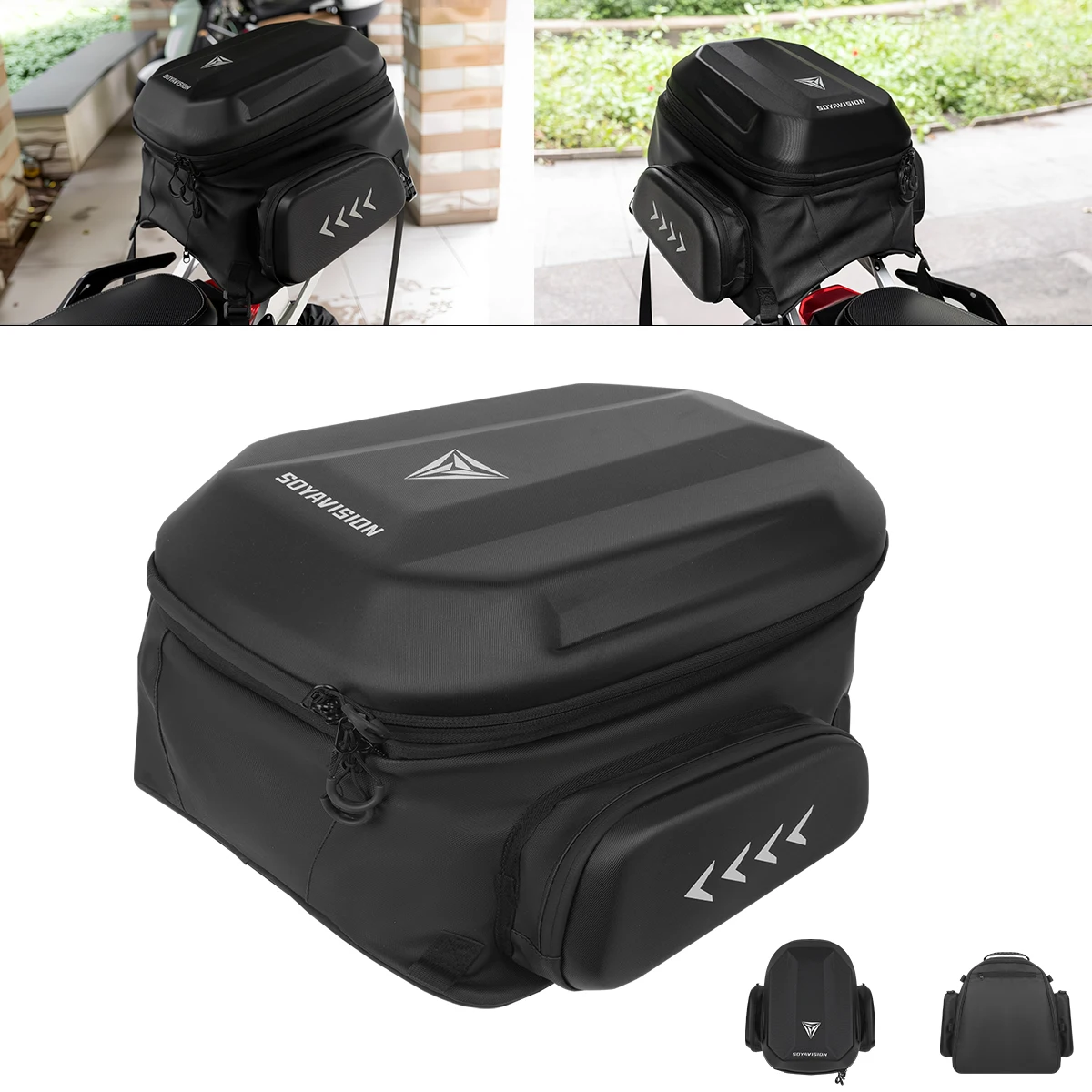 EVA Hard Shell Motorcycle Rear Seat Bag Expandable Motor Backpack Outdoor Motocross Trunk Tail Bag Pannier Luggage Waterproof
EVA Hard Shell Motorcycle Rear Seat Bag Expandable Motor Backpack Outdoor Motocross Trunk Tail Bag Pannier Luggage Waterproof