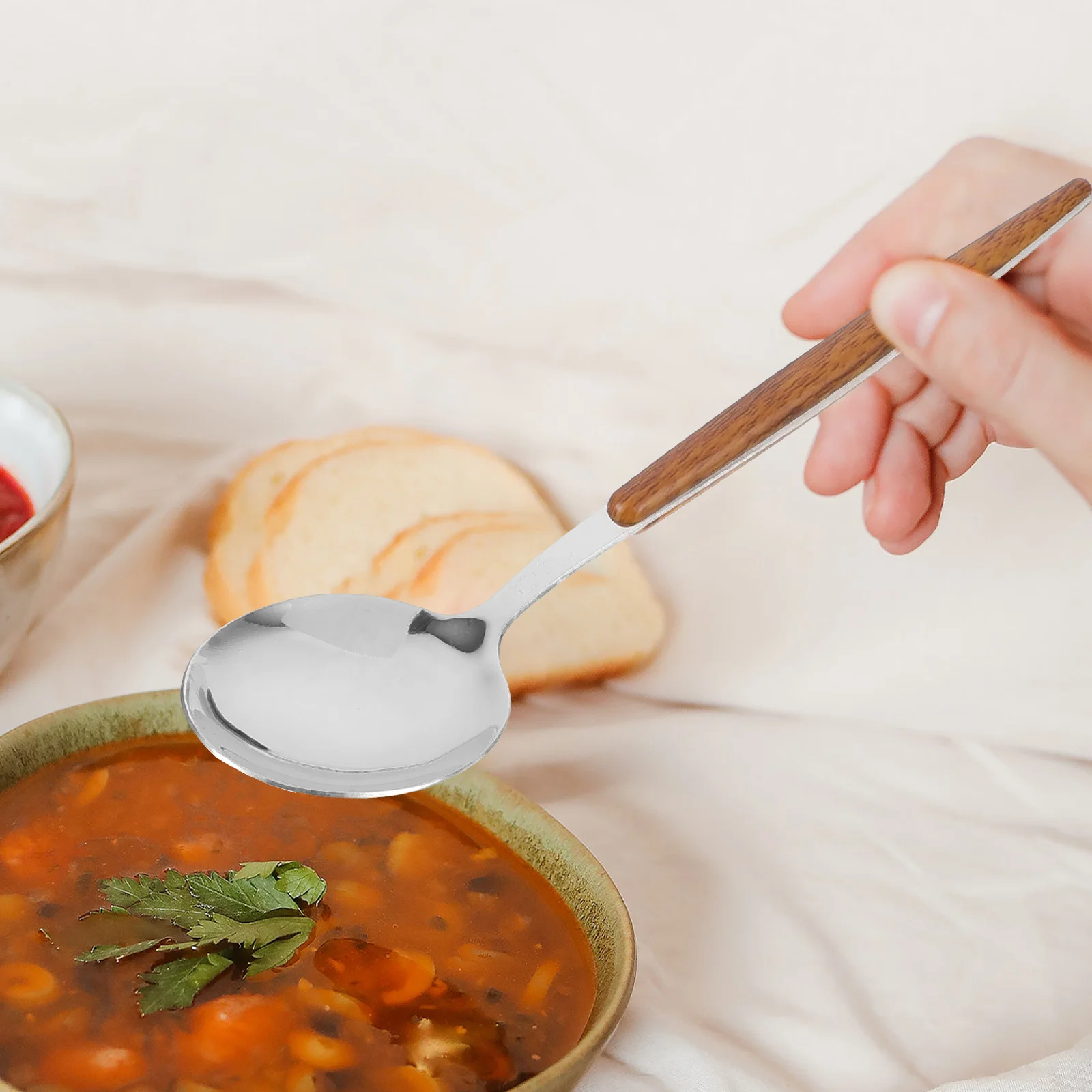 5 Pieces Knife Fork Spoon Set Wooden Handle Stainless Steel Tableware Nordic Style Dining Cutlery Set Modern Design
5 Pieces Knife Fork Spoon Set Wooden Handle Stainless Steel Tableware Nordic Style Dining Cutlery Set Modern Design