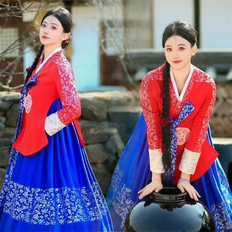 High-end Hanbok for Woman Traditional Korean Dresses Yanji Travel Photohgraphy Clothing Court Style Dance Top Skirt Set Hanboks
High-end Hanbok for Woman Traditional Korean Dresses Yanji Travel Photohgraphy Clothing Court Style Dance Top Skirt Set Hanboks