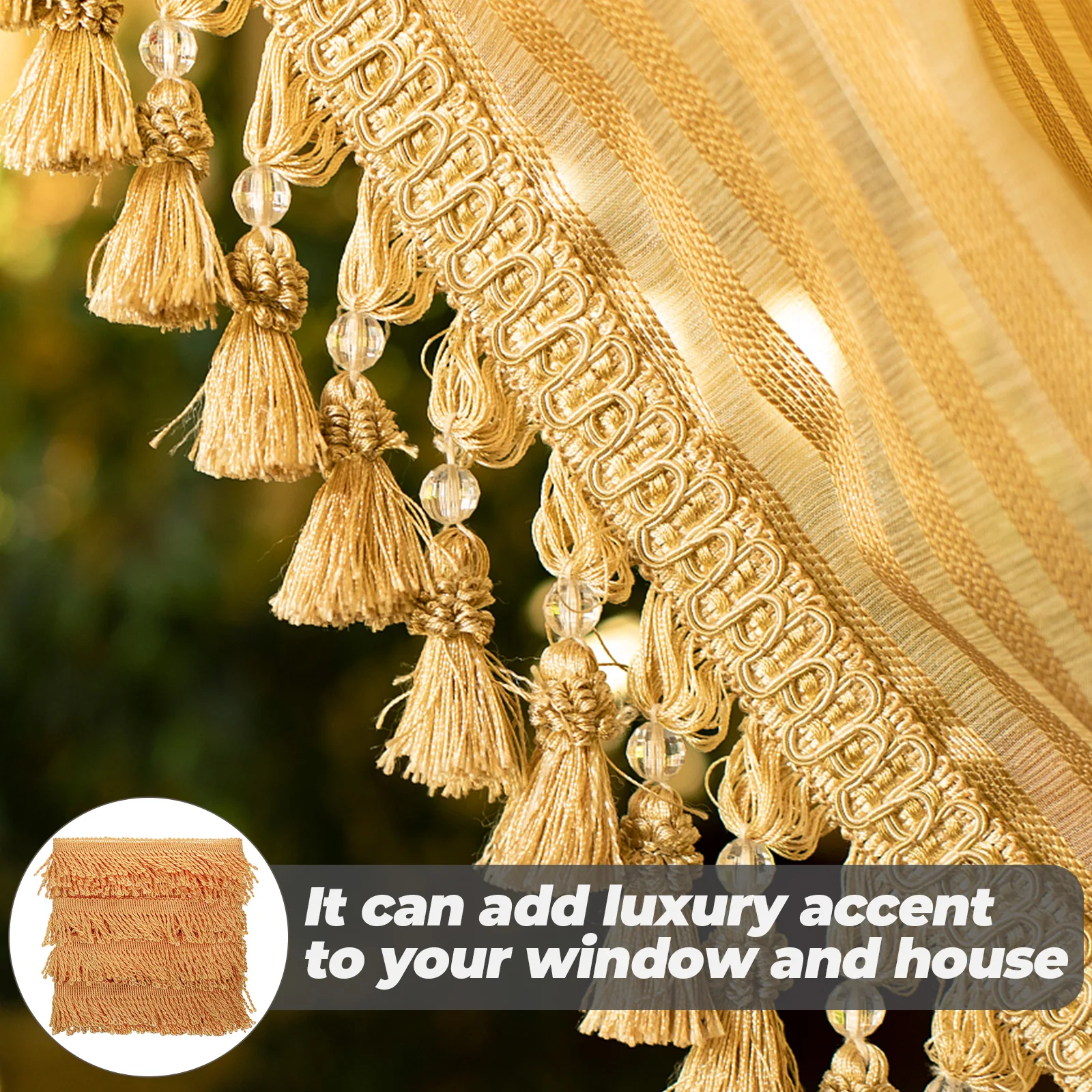 1 Roll Fringed Trim Tassel Elegant Diy Sewing Decorative Border For Curtains Lamp Shades Roller Shades Home Decor Textile
1 Roll Fringed Trim Tassel Elegant Diy Sewing Decorative Border For Curtains Lamp Shades Roller Shades Home Decor Textile