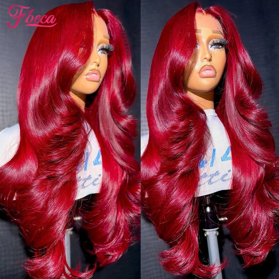 Burgundy Body Wave Human Hair Wigs Red Colored Brazilian 13x6 HD Lace Frontal Wig for Women Pre Plucked 13x4 Lace Front Wig
Burgundy Body Wave Human Hair Wigs Red Colored Brazilian 13x6 HD Lace Frontal Wig for Women Pre Plucked 13x4 Lace Front Wig