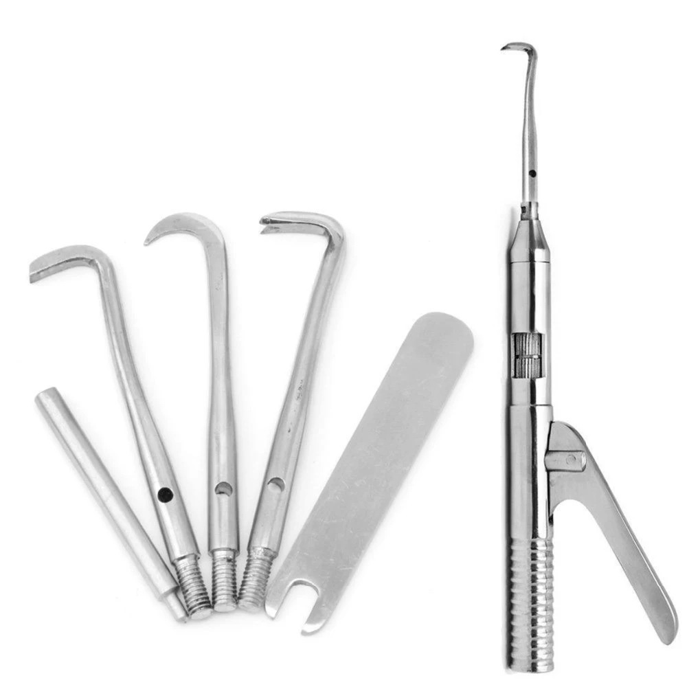 Professional Dental Automatic Crown Remover with 5 Attachments - Easy and Efficient Crown and Bridge Removal
Professional Dental Automatic Crown Remover with 5 Attachments - Easy and Efficient Crown and Bridge Removal