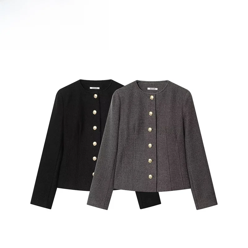 Faionable round Ne Slim Fit Suit Jaet ZR Autumn New Arrival Women's Polyester Casual Sli Coat 304
Faionable round Ne Slim Fit Suit Jaet ZR Autumn New Arrival Women's Polyester Casual Sli Coat 304