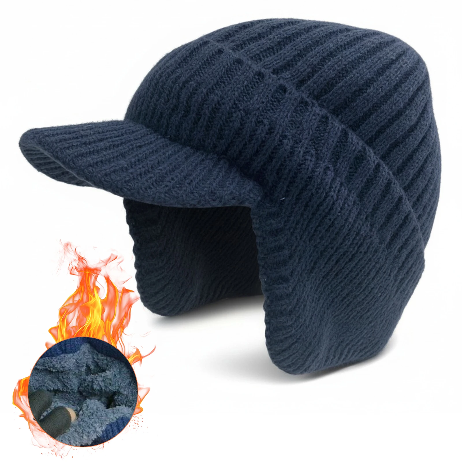 Мужская и женская зимняя мягкая шапка-бини с козырьком и ушками, утепленная флисом, спортивная, для активного отдыха, теплая вязаная шапка для холодной погоды
Мужская и женская зимняя мягкая шапка-бини с козырьком и ушками, утепленная флисом, спортивная, для активного отдыха, теплая вязаная шапка для холодной погоды