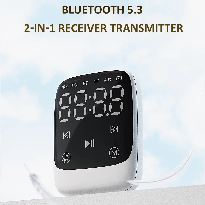 Bluetooth 5.3 Transmitter Receiver Portable Wireless Audio Adapter 2025 TF MP3 Player Stereo Touch Screen Digital Clock Speaker
Bluetooth 5.3 Transmitter Receiver Portable Wireless Audio Adapter 2025 TF MP3 Player Stereo Touch Screen Digital Clock Speaker