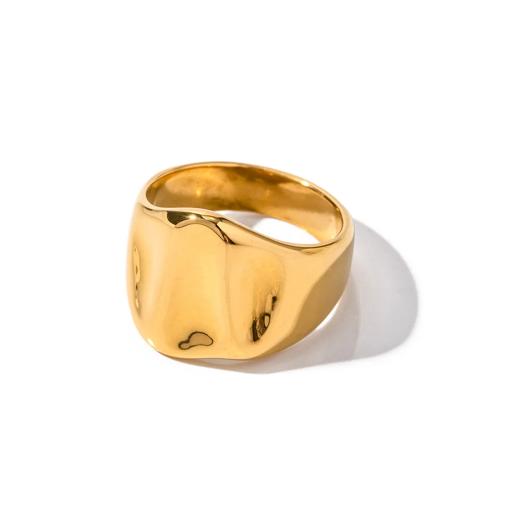 Stainless Steel PVD 18K Gold Plated Tarnish Waterproof Rugged Wide Chunky Rings For Woman Jewelry Wholesale Trendy
Stainless Steel PVD 18K Gold Plated Tarnish Waterproof Rugged Wide Chunky Rings For Woman Jewelry Wholesale Trendy