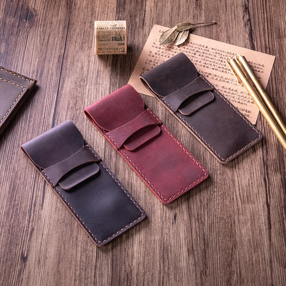 Retro Handmade Pen Pouch Holder for Writing Instruments Pencil Case Protective Sleeve Storage Bag Office School
Retro Handmade Pen Pouch Holder for Writing Instruments Pencil Case Protective Sleeve Storage Bag Office School