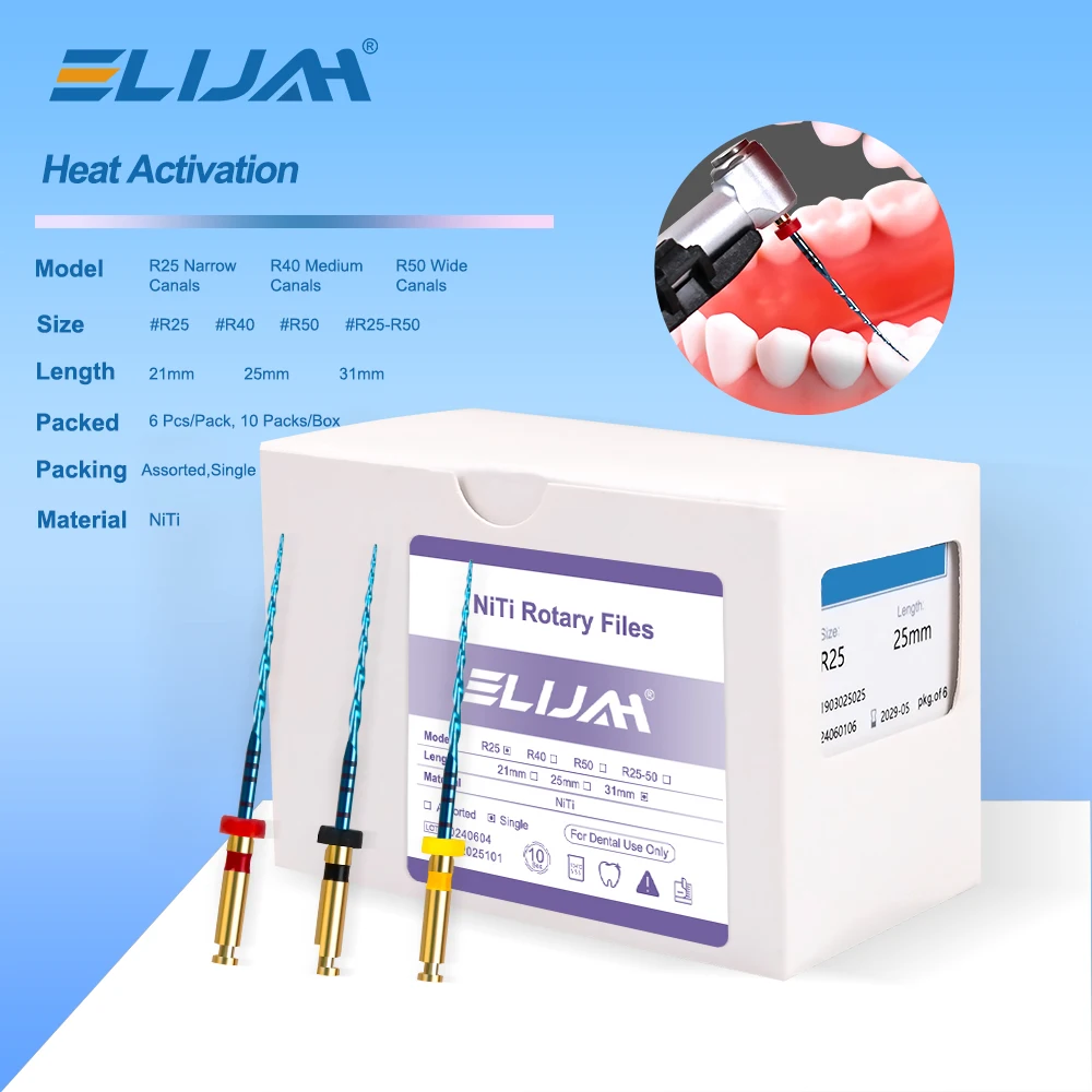 Dental 10Boxes/Set reciprocating motion Blue Endodontic Files Engine Use 21/25/31mm Heat Activation Niti Rotary Root Canal Files
Dental 10Boxes/Set reciprocating motion Blue Endodontic Files Engine Use 21/25/31mm Heat Activation Niti Rotary Root Canal Files
