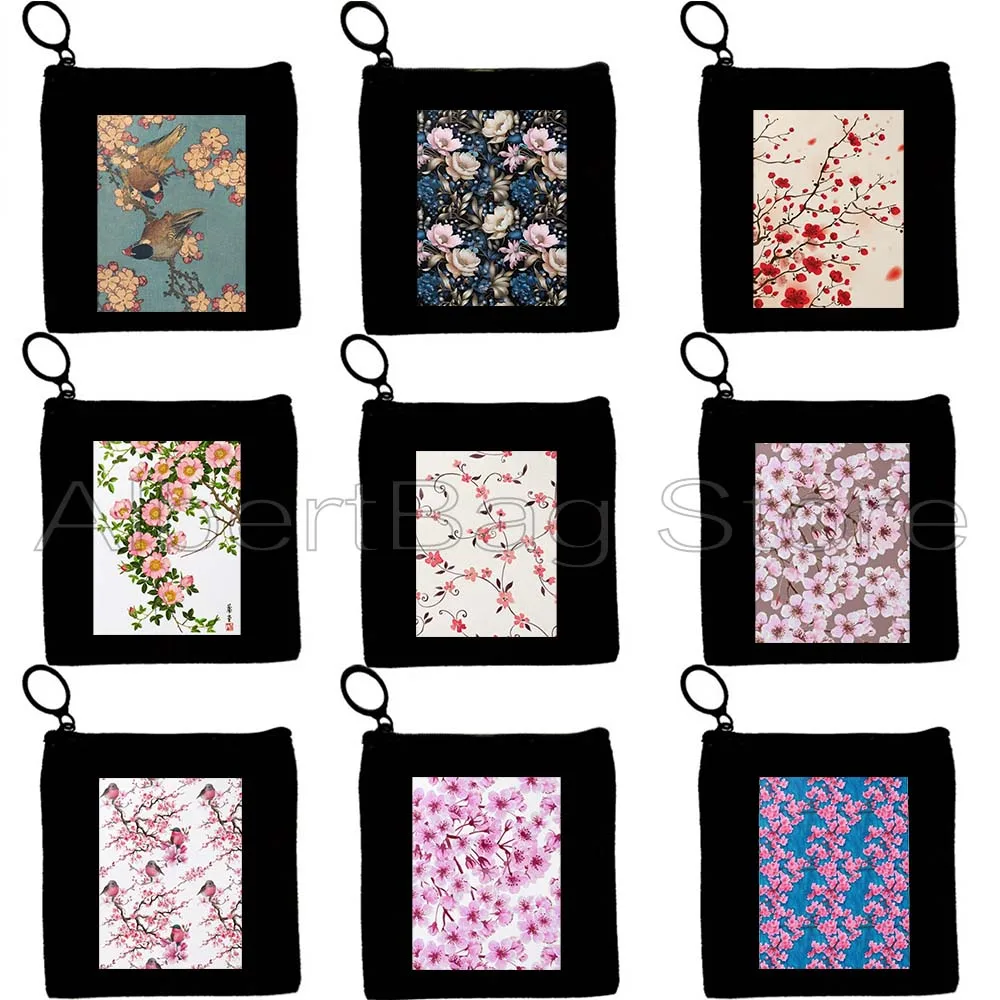 Butterfly Cherry Blossom Flowers Pattern Pink Sakura Birds Flowers Hokusai Canvas Coin Purse Key Case Small Bag Wallet Pouch
Butterfly Cherry Blossom Flowers Pattern Pink Sakura Birds Flowers Hokusai Canvas Coin Purse Key Case Small Bag Wallet Pouch
