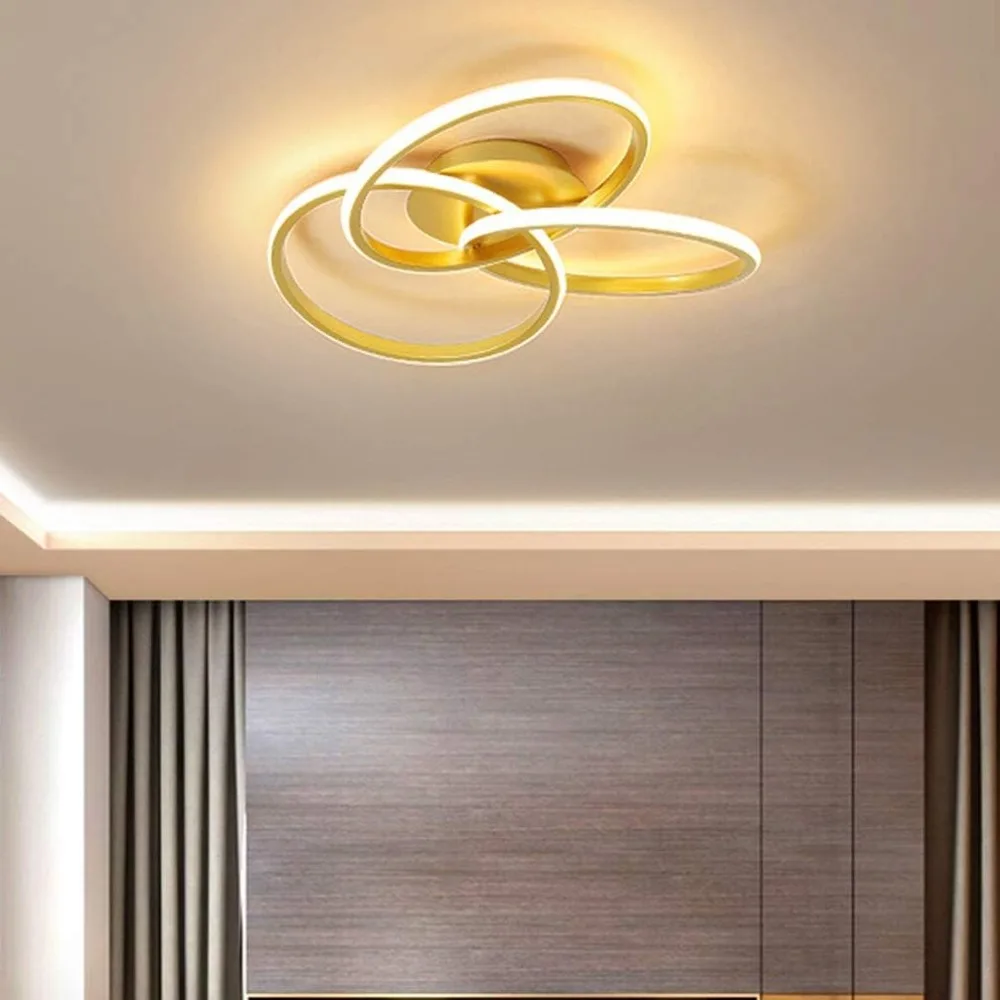 42/52cm Ceiling Lights Flush Mount Living Dining Room Bedroom Lamps 3 Ring Acrylic Shade Chandelier for Hallway Kitchen Lighting
42/52cm Ceiling Lights Flush Mount Living Dining Room Bedroom Lamps 3 Ring Acrylic Shade Chandelier for Hallway Kitchen Lighting