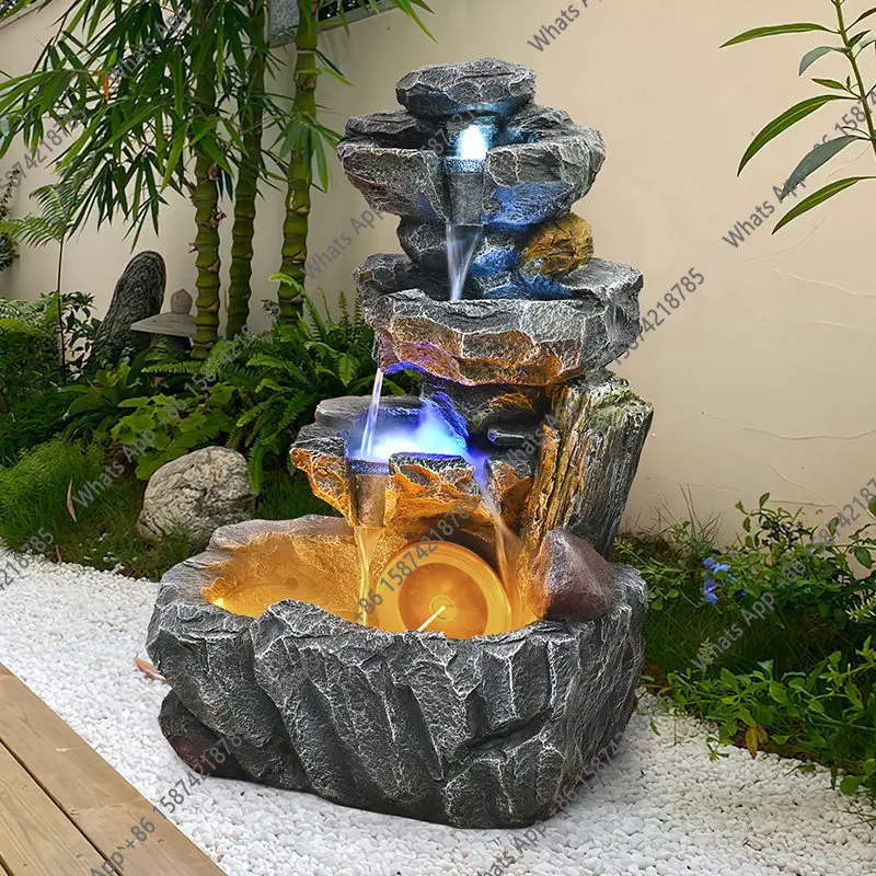 Outdoor feng shui wheel flowing water ornament circulating water rockery fountain courtyard small water feature fish pond
Outdoor feng shui wheel flowing water ornament circulating water rockery fountain courtyard small water feature fish pond