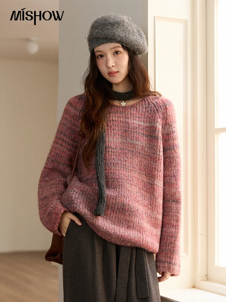 MISHOW Women's Blue Sweater 2025 Winter Fashion Loose Crew Neck Long Sleeve Pullover Pullovers Soft Versatile Top MXE86Z2733
MISHOW Women's Blue Sweater 2025 Winter Fashion Loose Crew Neck Long Sleeve Pullover Pullovers Soft Versatile Top MXE86Z2733