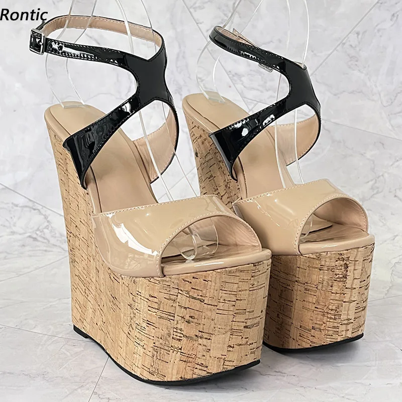 Rontic/женские сандалии-гладиаторы высокого качества на платформе с открытой пяткой, элегантные туфли телесного цвета на танкетке с открытым носком для вечеринок, размер США, большие размеры 4-15
Rontic/женские сандалии-гладиаторы высокого качества на платформе с открытой пяткой, элегантные туфли телесного цвета на танкетке с открытым носком для вечеринок, размер США, большие размеры 4-15