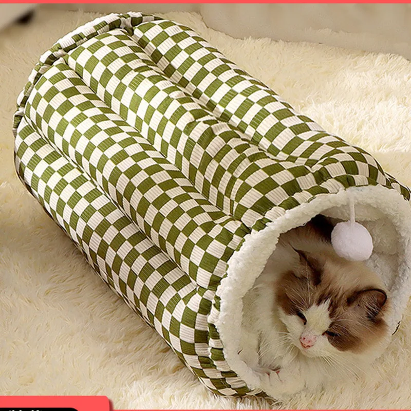 Cat Tunnel Bed Cozy Warm Sleeping Mat Plush Hideaway Cave Pet House For Cats And Kittens Indoor Winter Home Living Room Bedroom
Cat Tunnel Bed Cozy Warm Sleeping Mat Plush Hideaway Cave Pet House For Cats And Kittens Indoor Winter Home Living Room Bedroom
