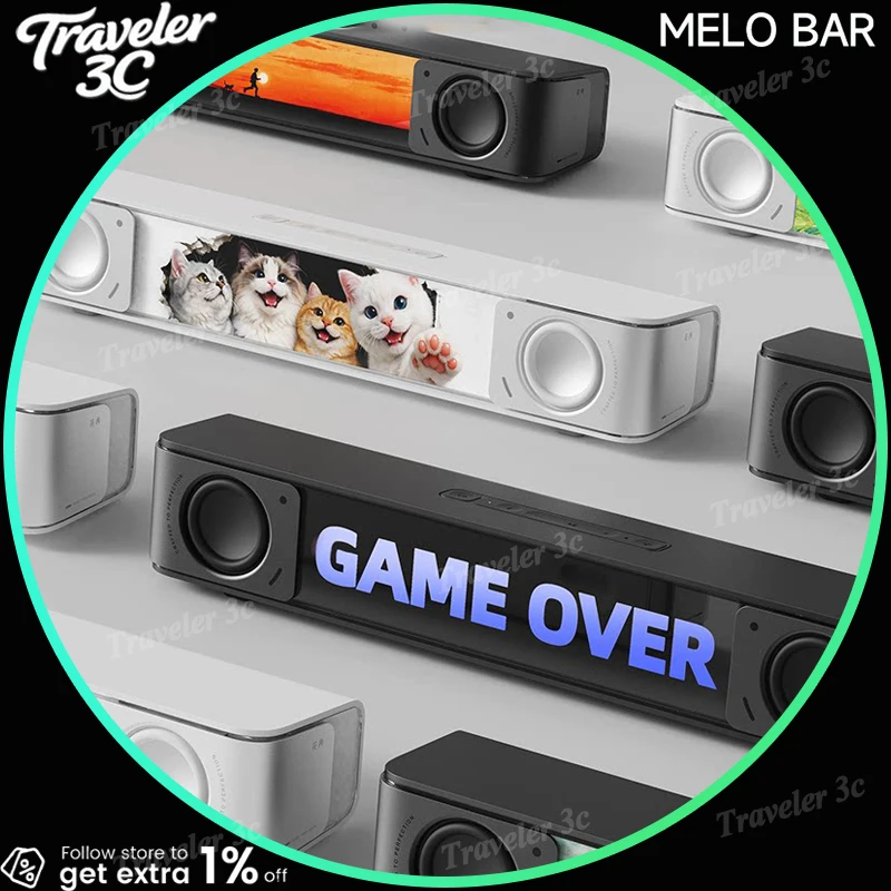 Игровая Bluetooth-колонка Edifier Melo Bar для ПК с высококачественным звуком, сменной световой панелью, настраиваемой подсветкой, цвет «Ночной туман», черная, подарочная версия
Игровая Bluetooth-колонка Edifier Melo Bar для ПК с высококачественным звуком, сменной световой панелью, настраиваемой подсветкой, цвет «Ночной туман», черная, подарочная версия