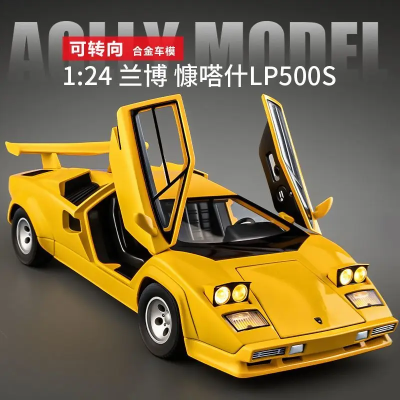 1:24 Lamborghini Countach Diecast Alloy Classic Supercar Model with Scissor Doors Back Function for Car Collectors Hobby Display
1:24 Lamborghini Countach Diecast Alloy Classic Supercar Model with Scissor Doors Back Function for Car Collectors Hobby Display