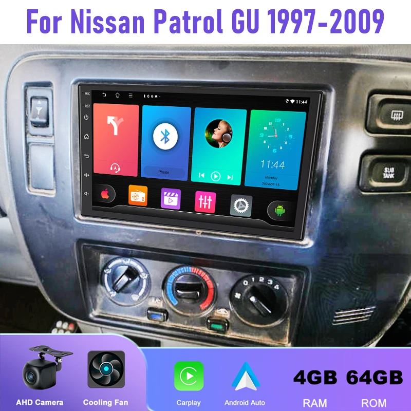 7'' 4+64GB Car Radio For Nissan Patrol GU 1997-2009 Wireless Carplay Rear Camera Android 15 Auto Google Map GPS Navi
7'' 4+64GB Car Radio For Nissan Patrol GU 1997-2009 Wireless Carplay Rear Camera Android 15 Auto Google Map GPS Navi
