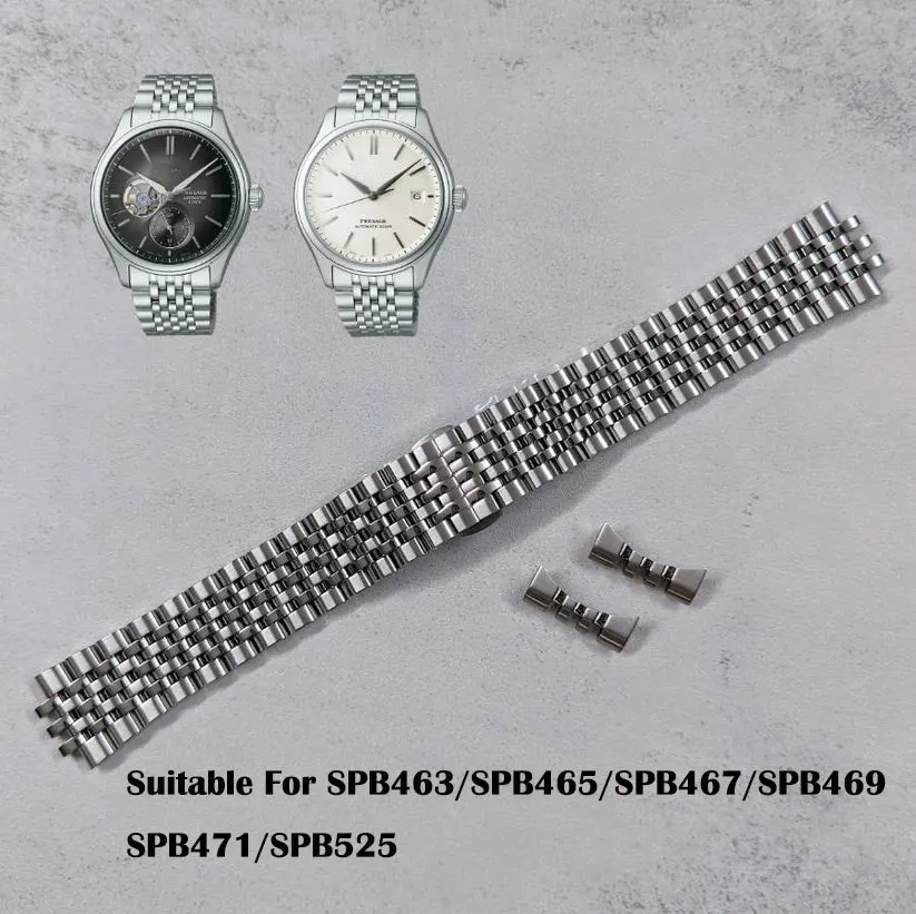 Stainless Steel Seven-Link Watch Bracelet 20MM Width Compatible with PRESAGE SPB463 SPB465J1 SPB467J1 Series
Stainless Steel Seven-Link Watch Bracelet 20MM Width Compatible with PRESAGE SPB463 SPB465J1 SPB467J1 Series