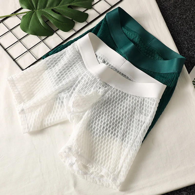 Men's Sexy Sheer Mesh Boxer Brief Honeycomb Texture Nylon Comfortable Flirting Trunks Sissy Erotic U Convex Pouch Boxy Underwear
Men's Sexy Sheer Mesh Boxer Brief Honeycomb Texture Nylon Comfortable Flirting Trunks Sissy Erotic U Convex Pouch Boxy Underwear