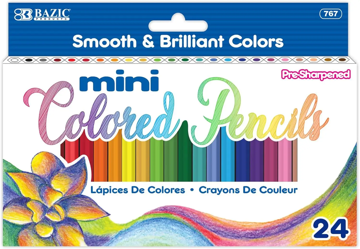 Mini Colored Pencils Pre-Sharpened 24 Count for Kids Travel Art Drawing
Mini Colored Pencils Pre-Sharpened 24 Count for Kids Travel Art Drawing