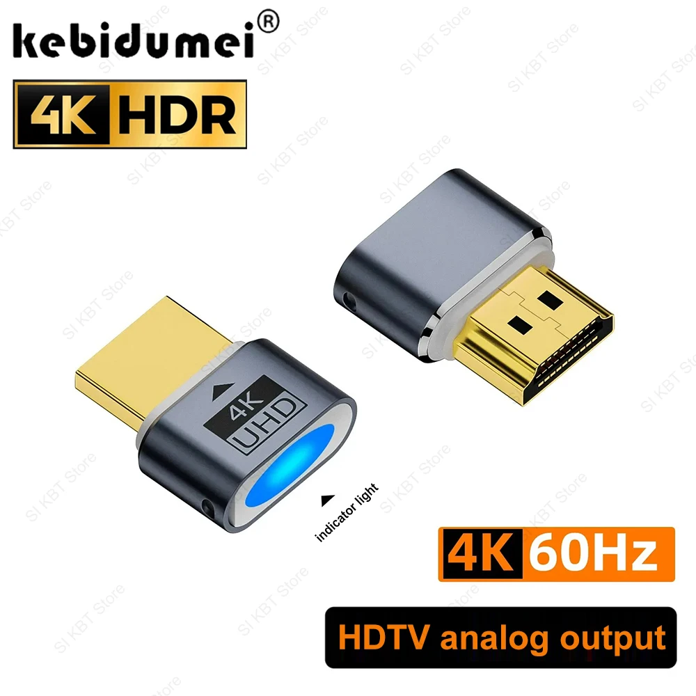 Адаптер виртуального дисплея 4K HDMI, заглушка, HDR, виртуальный монитор, эмулятор EDID, адаптер безголового дисплея Ghost, 4k при 60 Гц, 1080 при 120 Гц
Адаптер виртуального дисплея 4K HDMI, заглушка, HDR, виртуальный монитор, эмулятор EDID, адаптер безголового дисплея Ghost, 4k при 60 Гц, 1080 при 120 Гц