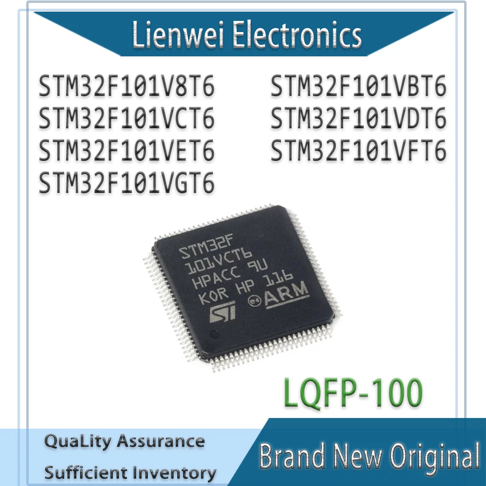 100% New Original STM32F101V8T6 STM32F101VBT6 STM32F101VCT6 STM32F101VDT6 STM32F101VET6 STM32F101VFT6 STM32F101VGT6
100% New Original STM32F101V8T6 STM32F101VBT6 STM32F101VCT6 STM32F101VDT6 STM32F101VET6 STM32F101VFT6 STM32F101VGT6