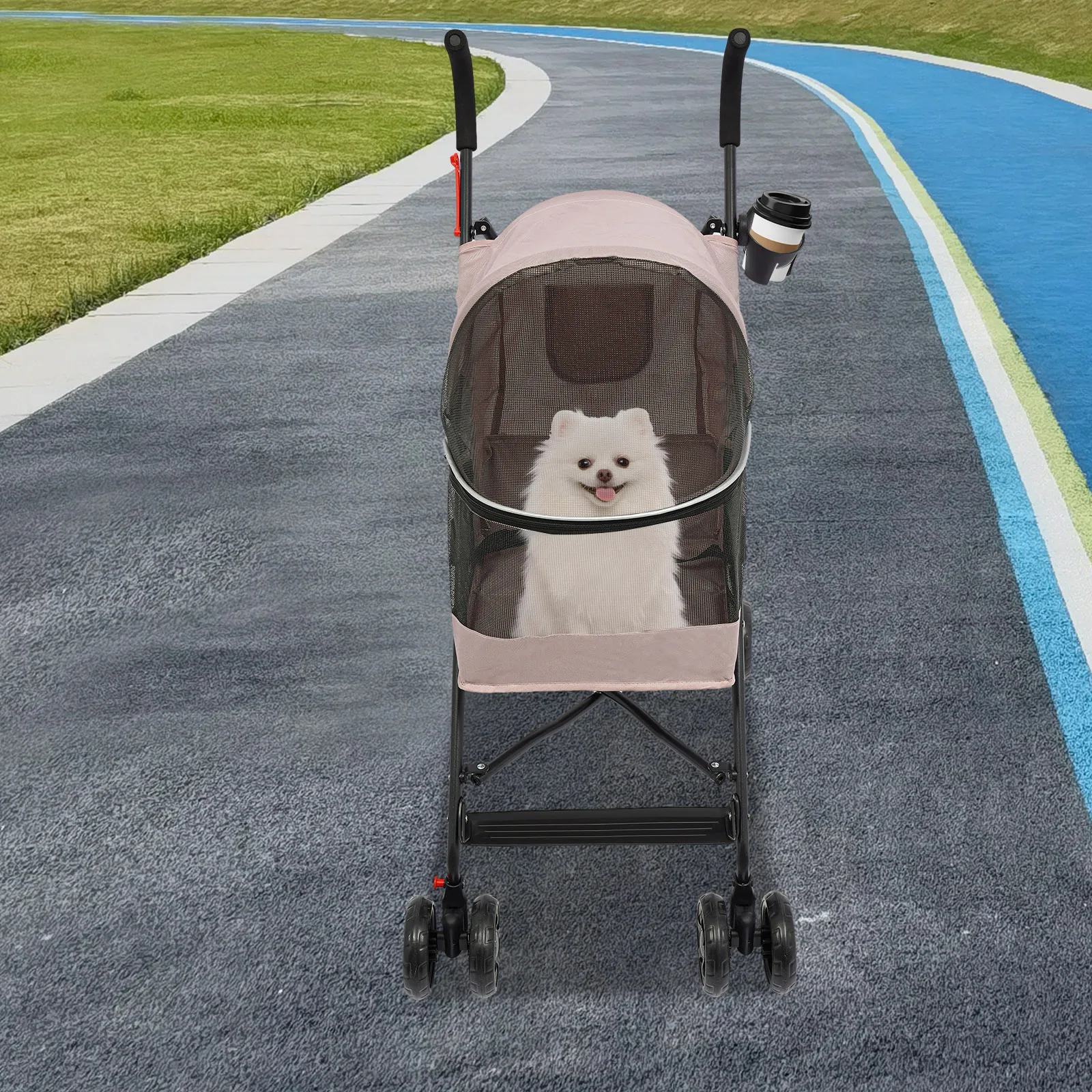 Pink Pet Travel Stroller, Pet Stroller, Foldable Pet Stroller for Carrying Small and Medium-sized Dogs or Cats Under 22lbs
Pink Pet Travel Stroller, Pet Stroller, Foldable Pet Stroller for Carrying Small and Medium-sized Dogs or Cats Under 22lbs