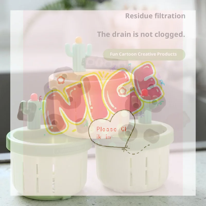 【BA】Cute Cactus Shaped Kitchen Sink Drain Strainer With Food Grade Plastic Quick Drainage Perfect For Home Kitchen
【BA】Cute Cactus Shaped Kitchen Sink Drain Strainer With Food Grade Plastic Quick Drainage Perfect For Home Kitchen