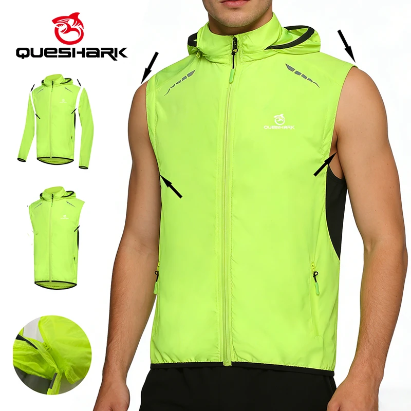 QUESHARK Men's Cycling Jacket Detachable Sleeves Windproof Water Resistant Bike Riding Coat Multi-purpose Outdoor Bicycle Jersey
QUESHARK Men's Cycling Jacket Detachable Sleeves Windproof Water Resistant Bike Riding Coat Multi-purpose Outdoor Bicycle Jersey