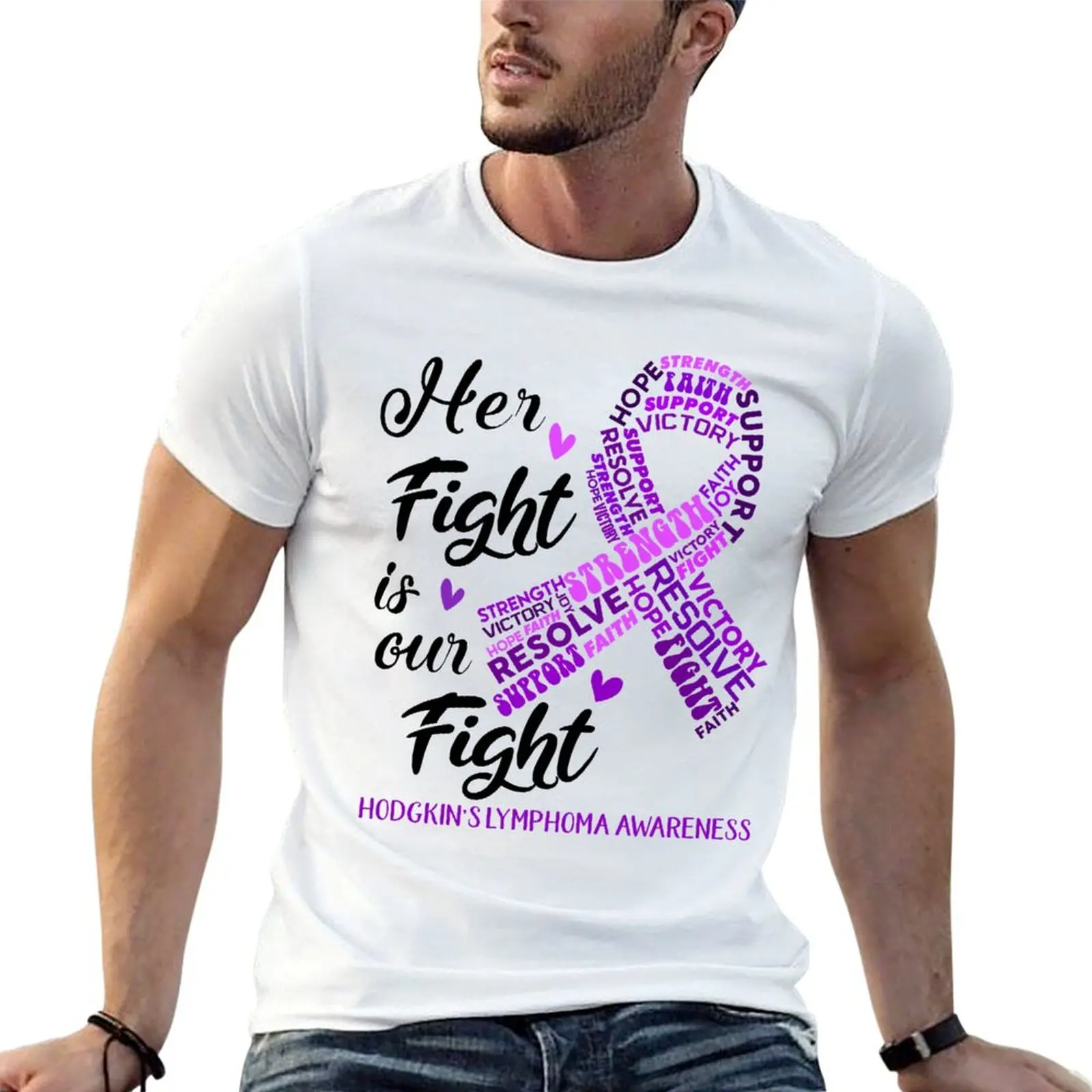 Hodgkin's Lymphoma Warrior, Her Fight is our Fight Hodgkin's Lymphoma Awareness T-Shirt man t shirt graphic T-Shirt
Hodgkin's Lymphoma Warrior, Her Fight is our Fight Hodgkin's Lymphoma Awareness T-Shirt man t shirt graphic T-Shirt