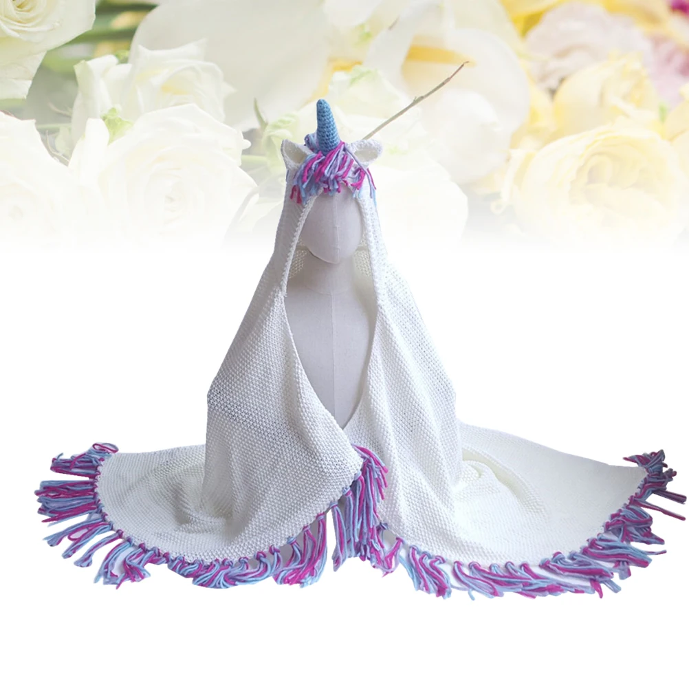 Unicorn Wool Blanket Crochet Sleeping Cover for Kids Friendly Breathable Non Pilling Shrink Proof Knit Baby Wrap Cozy
Unicorn Wool Blanket Crochet Sleeping Cover for Kids Friendly Breathable Non Pilling Shrink Proof Knit Baby Wrap Cozy