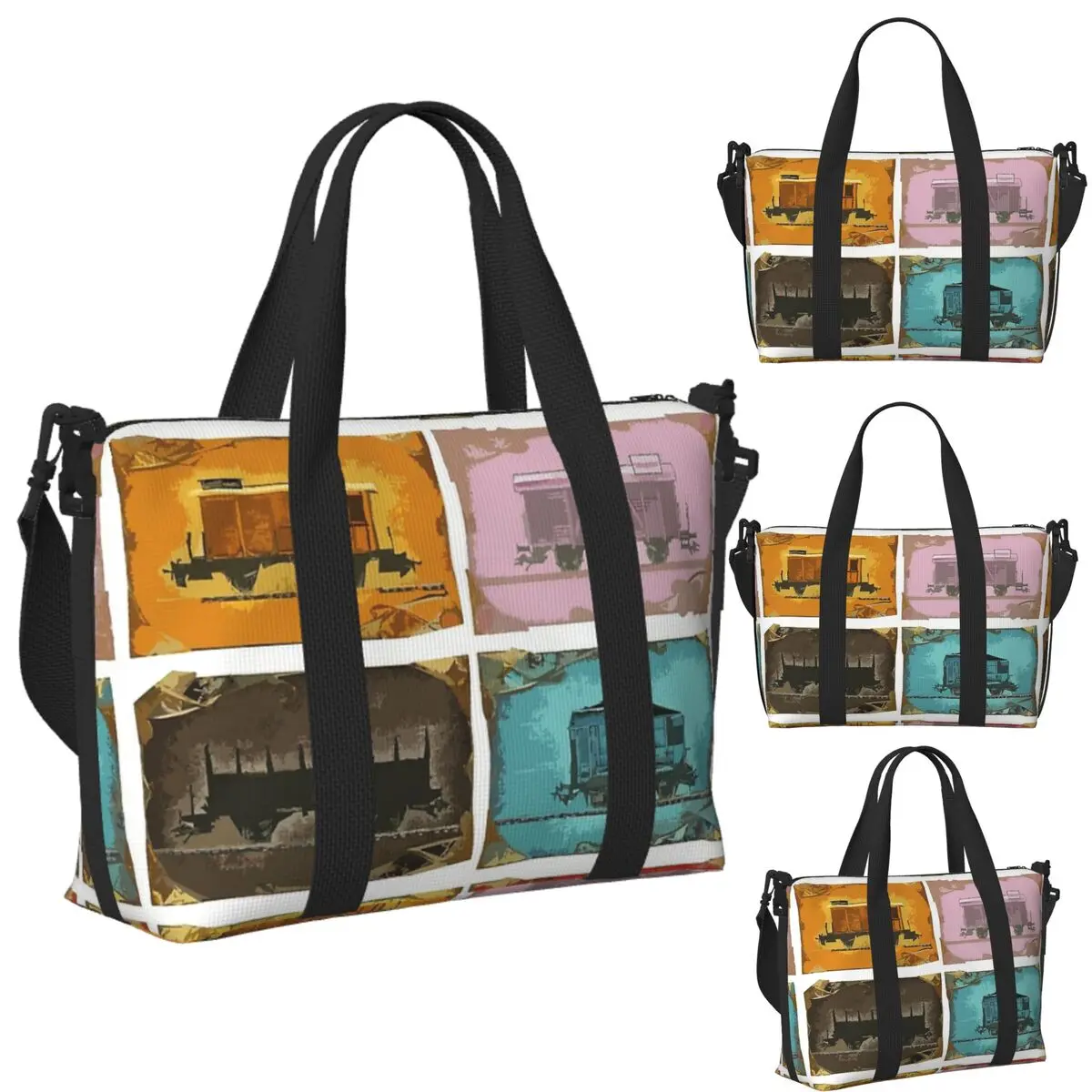 Ticket To Ride The Trains On White Beach Travel Bag Large Capacity Tote Bags for Gym Sport Women Shopping Duffle Shoulder Bag
Ticket To Ride The Trains On White Beach Travel Bag Large Capacity Tote Bags for Gym Sport Women Shopping Duffle Shoulder Bag