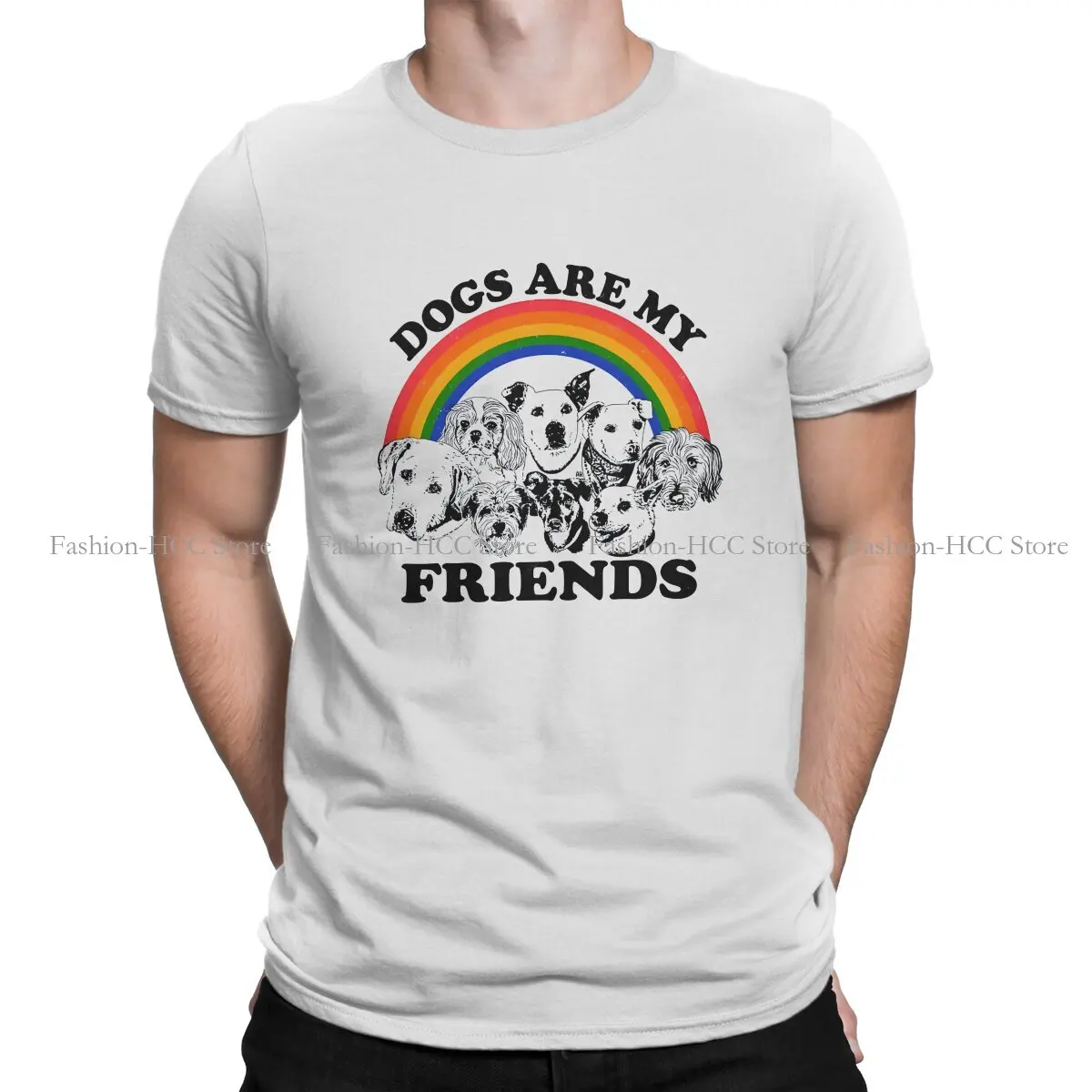 Dogs Are My Friends Harajuku Polyester TShirt Dogs Style Streetwear Comfortable T Shirt Men
Dogs Are My Friends Harajuku Polyester TShirt Dogs Style Streetwear Comfortable T Shirt Men